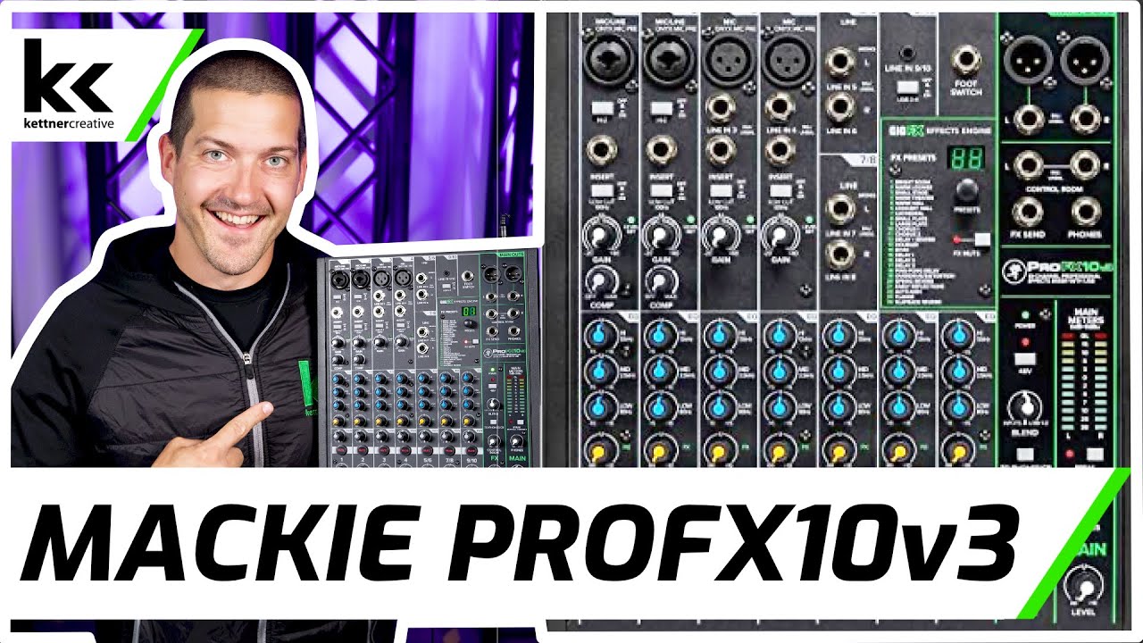 Микшерный пульт Mackie ProFX10v3 | Настройка и обзор