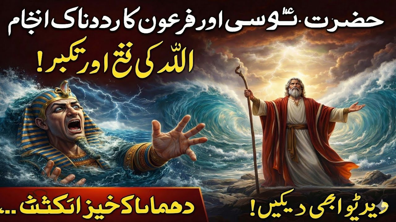 Fir’aun Ka Aakhri Waqt 😱 | Jab Samandar Phat Gaya | Hazrat Musa (A.S)