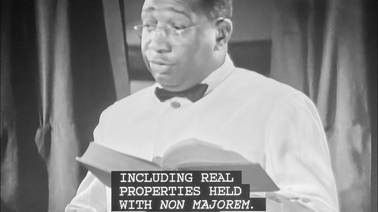 Ernest Whitman breaks racist stereotypes in 1940, playing a train porter/lawyer!