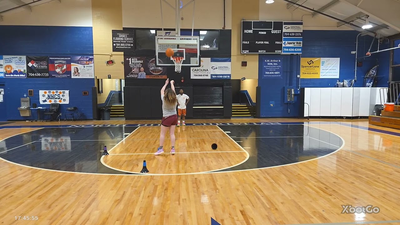 Training with Coach White 