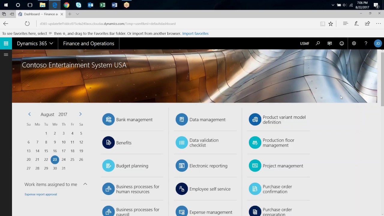 Dynamics 365 for Finance and Operations