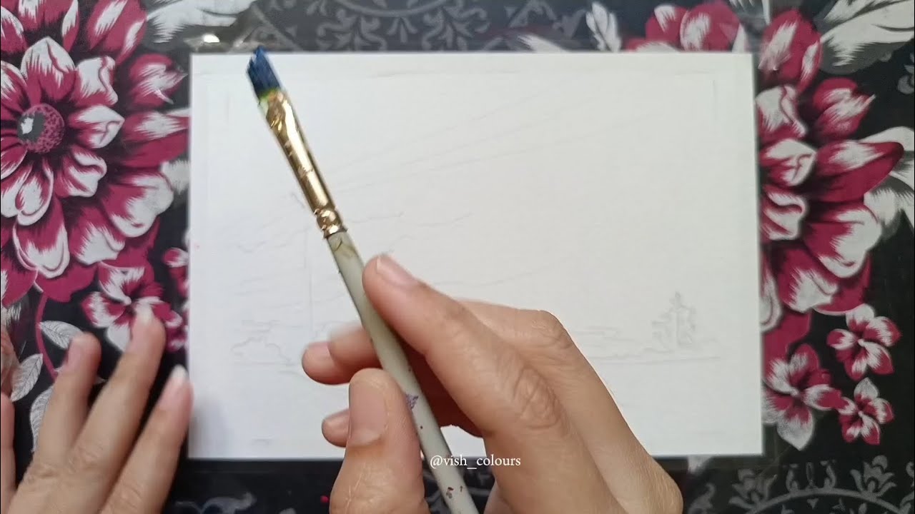 Easy Landscape Painting | Simple Nature Painting 🌿 
