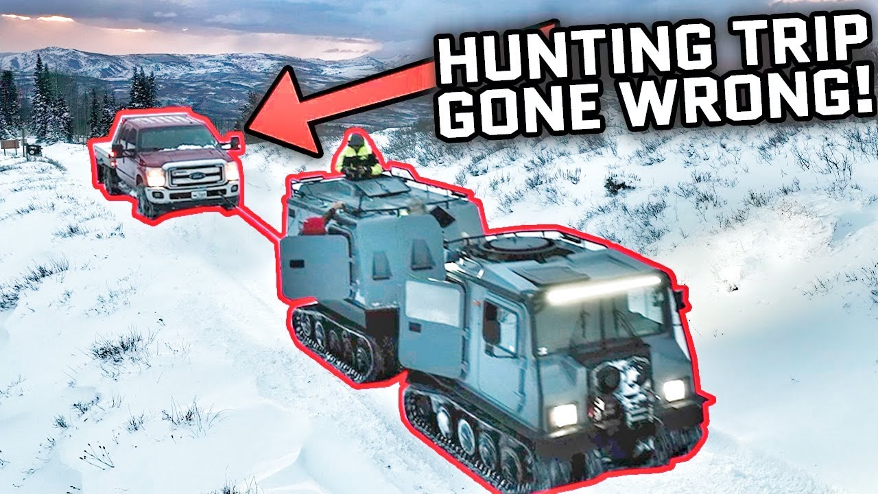 ELK HUNTERS RESCUED! 3 Trucks and Horse Trailers Stranded In a Blizzard!