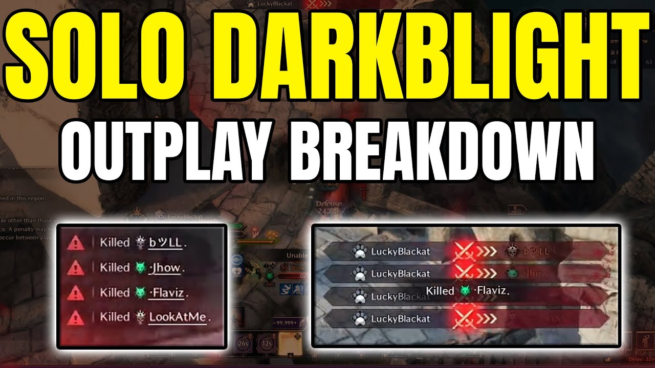 Solo Darkblight Outplay Breakdown | Wand/Dagger PvP – Throne and Liberty