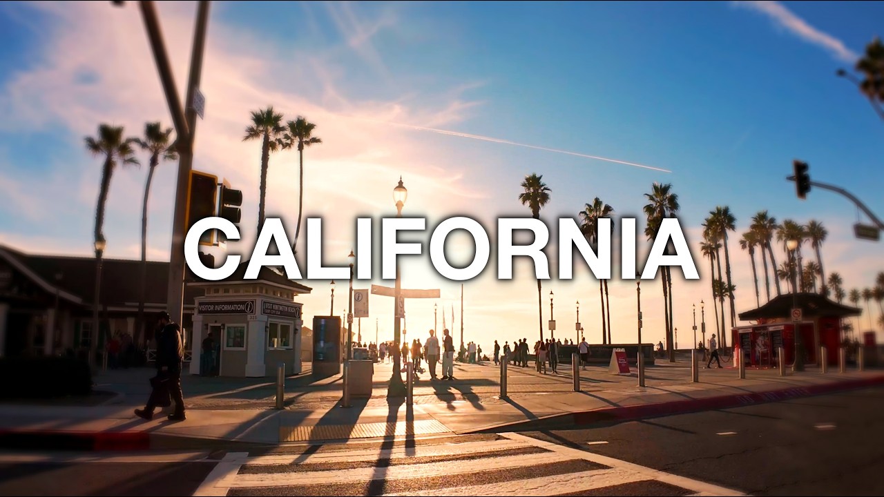 Sunset Drive on Pacific Coast | Huntington Beach to Dana Point Iconic Coastal Views 4K