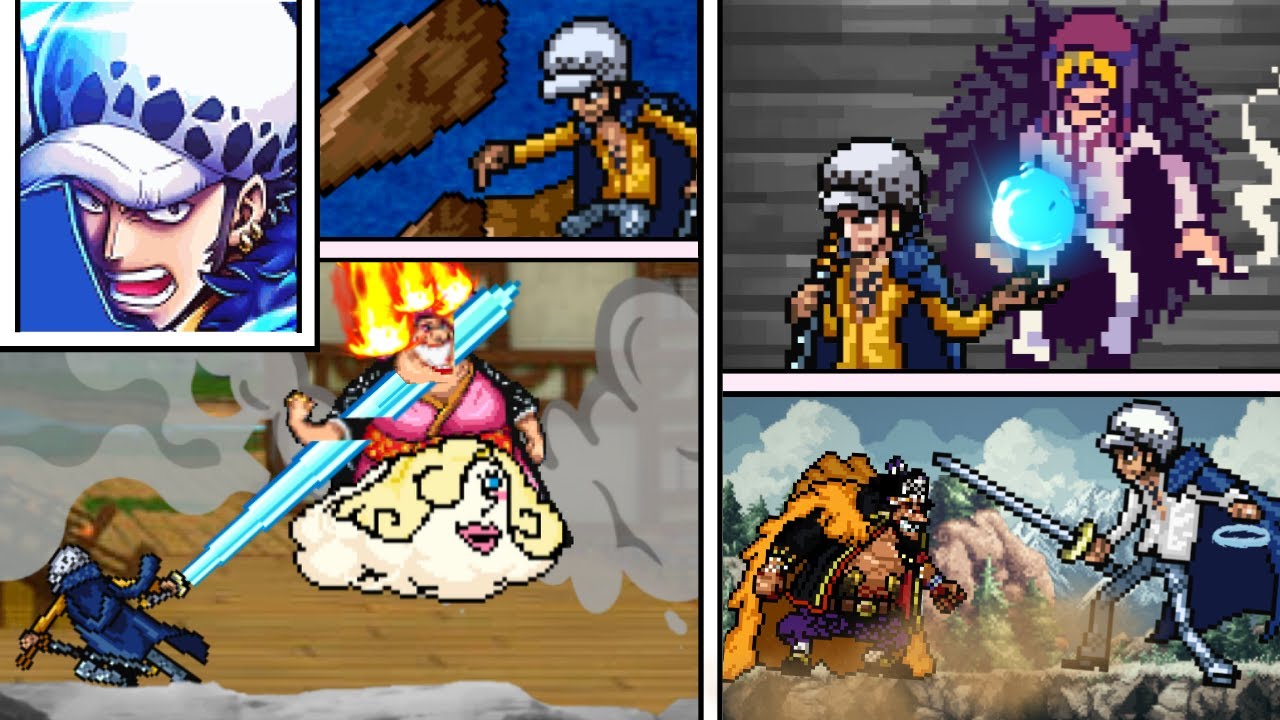 NEW TRAFALGAR LAW MUGEN CHAR (One Piece) 🏴‍☠️⚔️💀💉🩸