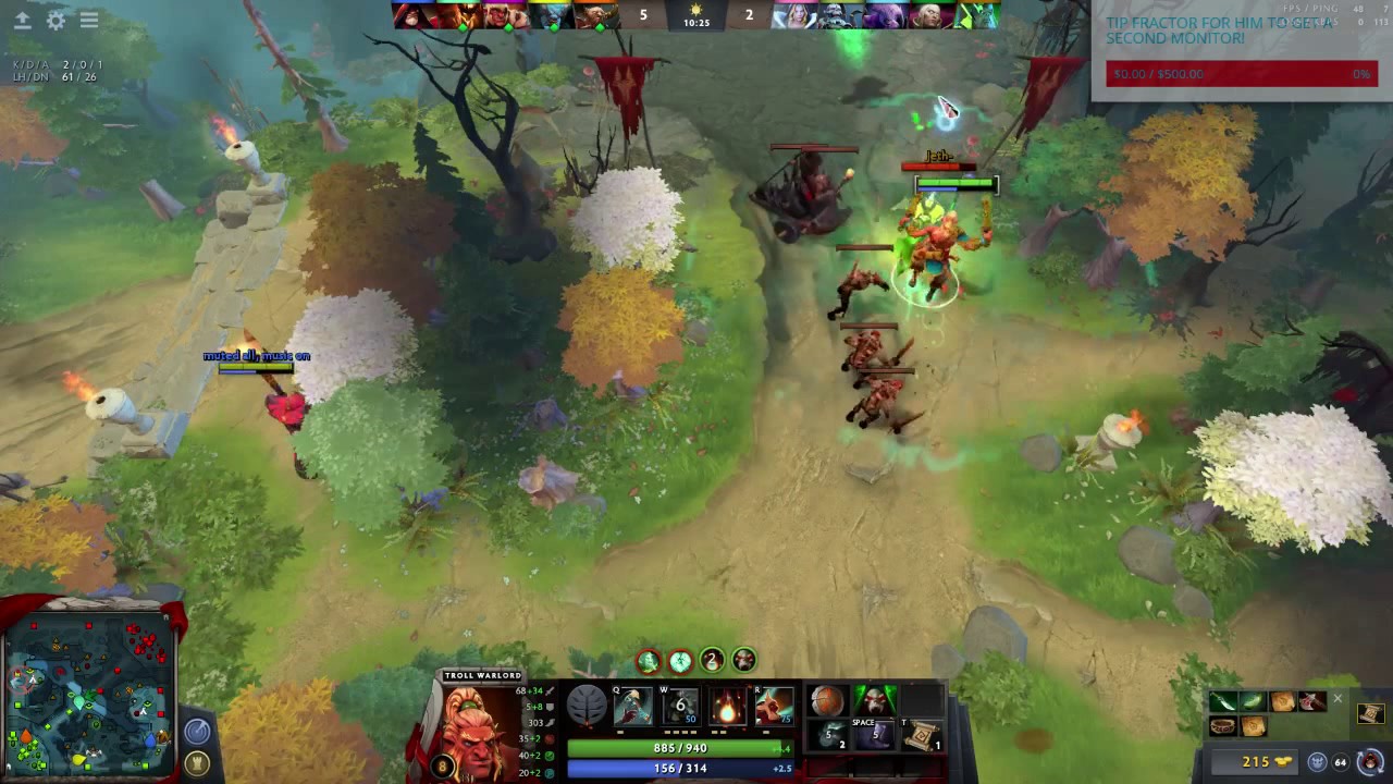 Dota 2 VODs - Fractoring Troll Warlord
