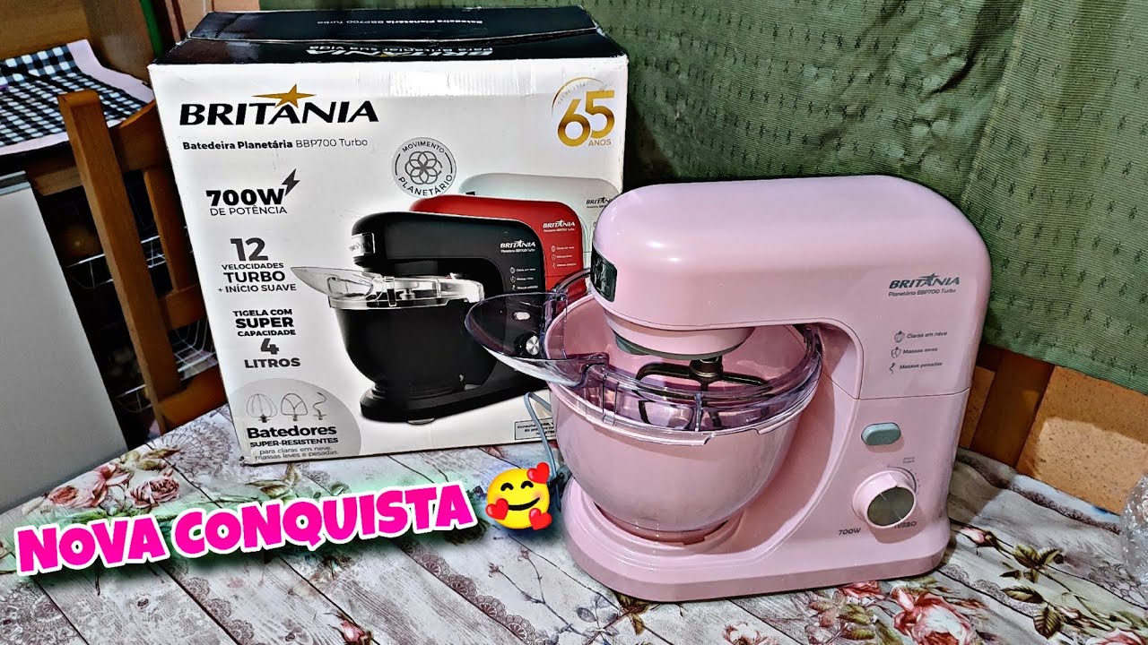 BATEDEIRA PLANETÁRIA BRITÂNIA BBP700 TURBO / USANDO PELA PRIMEIRA VEZ ❤️