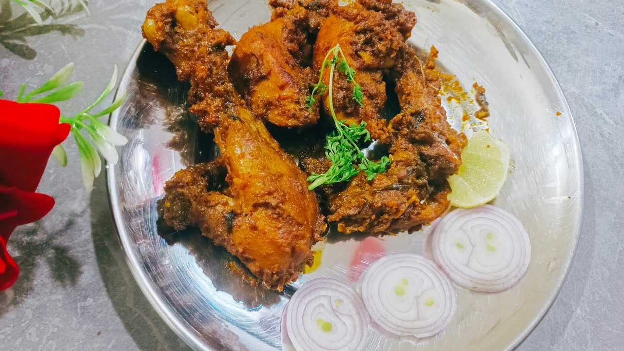 Winter special Methi chicken recipe chicken kosha Dry 🍗 how to make Fenugreek leaf chicken in home