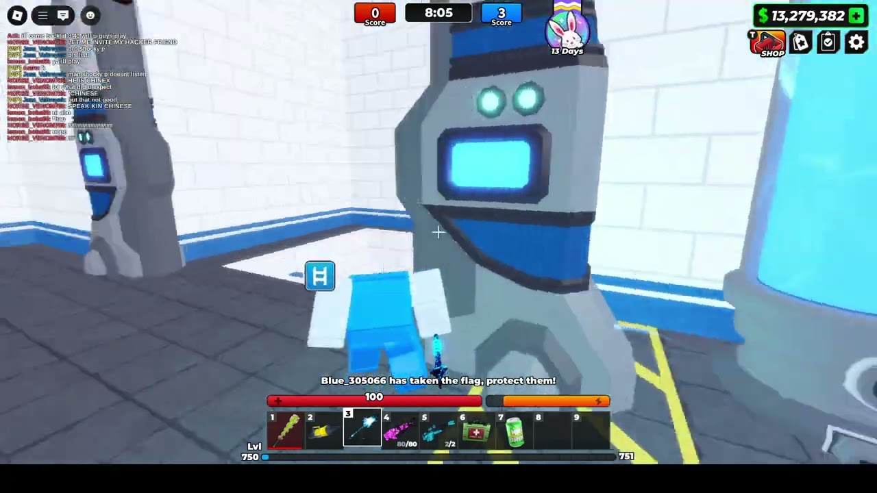 Flag Wars! - The inferno staff