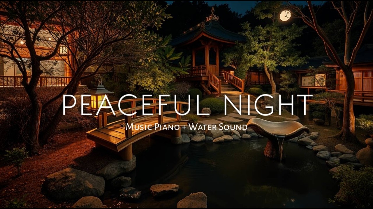 Secret Bamboo Sanctuary 🌙 Sleep Piano & Wind Chimes
