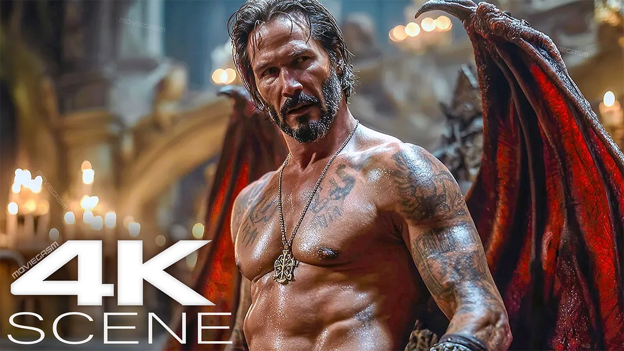 Fallen Angel Keanu Regrets Becoming Human (2026) 4K Scene | Good Fortune Movie Clip