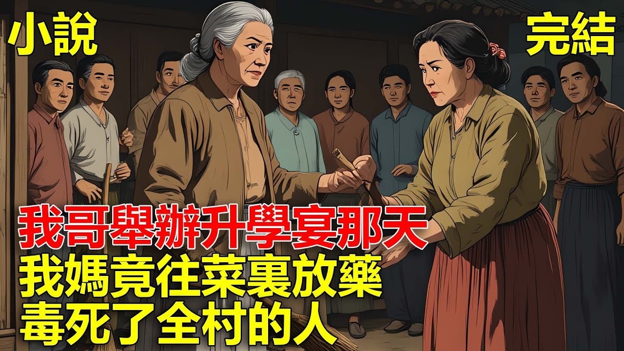 我哥舉辦升學宴那天，我媽竟往菜裏放藥，毒死了全村的人！
