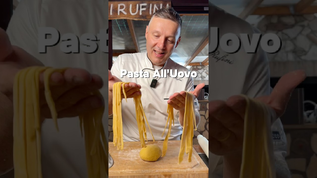 LA PASTA ALL&rsquo;UOVO 🥚 #chefrufini #pastaalluovo #pastafresca #pastafrescaalluovo