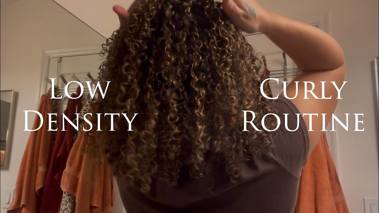 Low Density Curly Hair Routine | Fast Curly Hair Routine | Quick Wash & Go