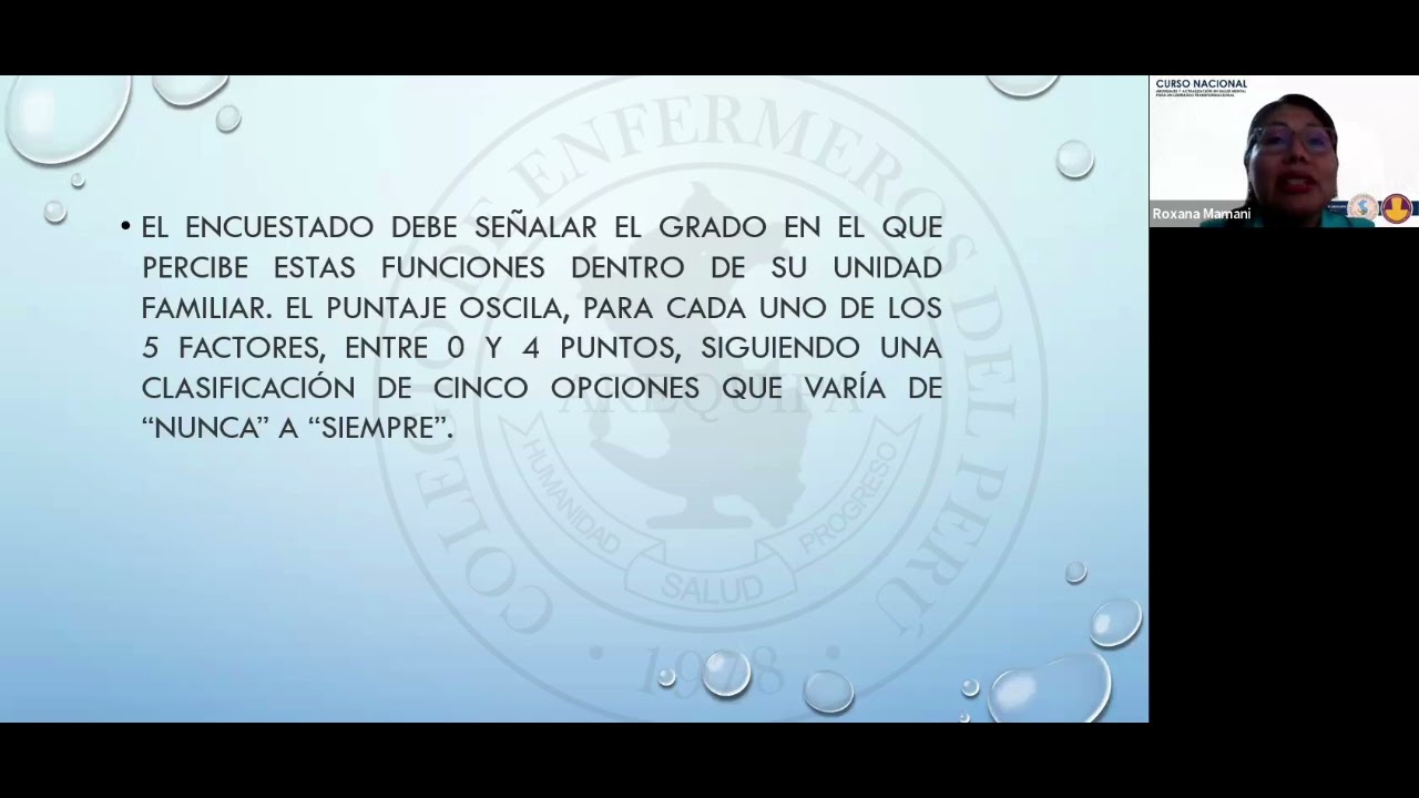 EVALUACI&Oacute;N DEL APGAR FAMILIAR