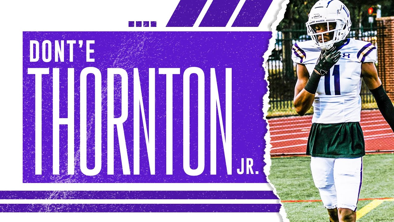 Dont'e Thornton (Jr.) | Mount Saint Joseph Football | Ultimate Junior Highlights