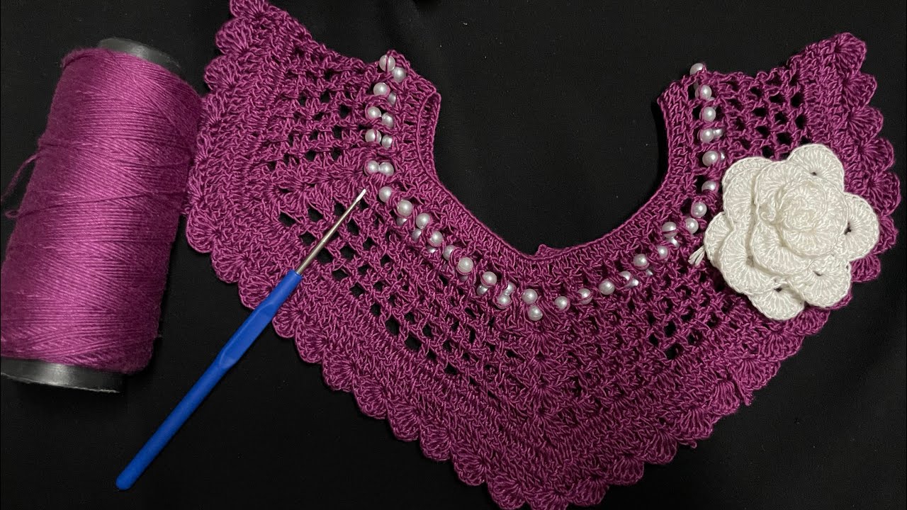 New Crochet Neck Design & Full Tutorial.