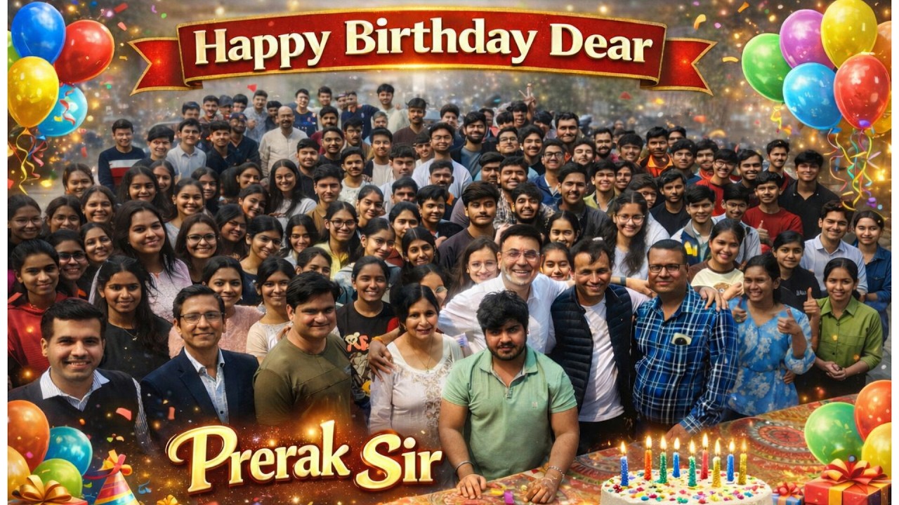 Happy Birthday Dear Prerak Sir | PACE