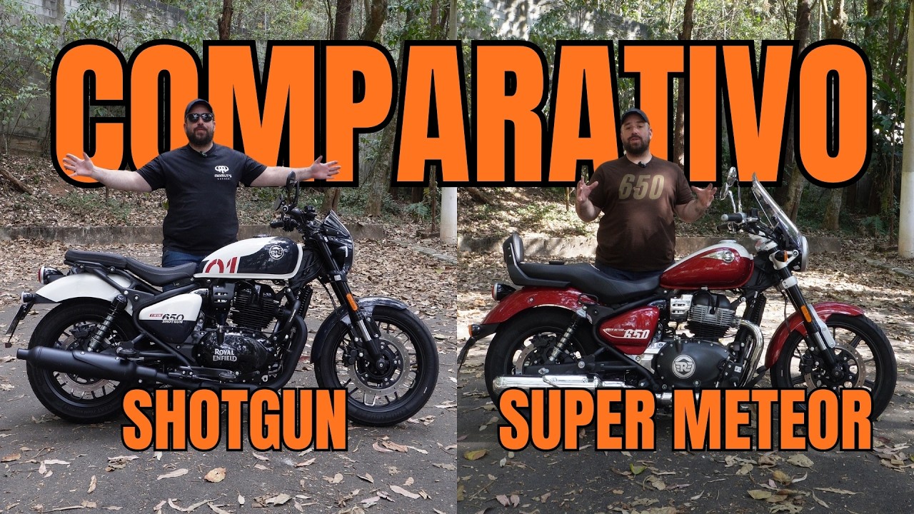 COMPARATIVO ROYAL ENFIELD SUPER METEOR E SHOTGUN - Qual é melhor? #royalenfield #royalenfieldtwins