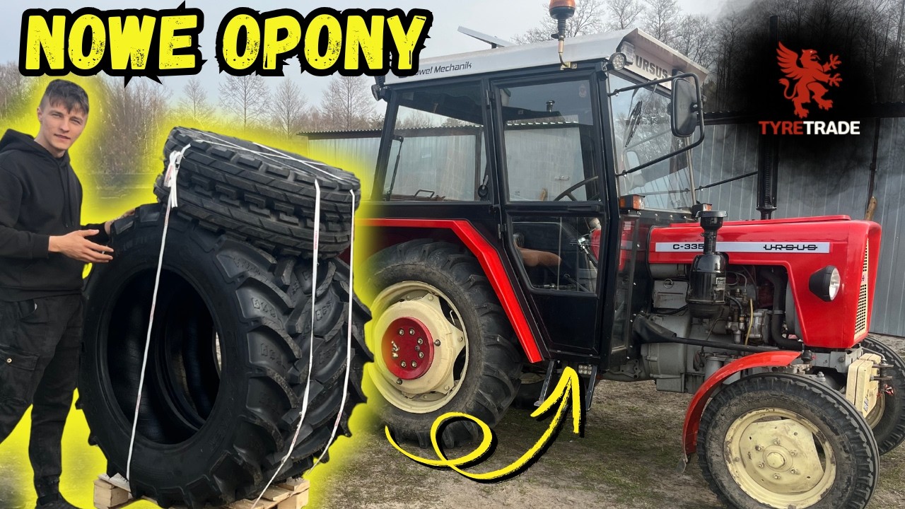 NOWE SZEROKIE OPONY DO URSUSA C-330🔥opony forerunner od TYRE TRADE 🚜✨