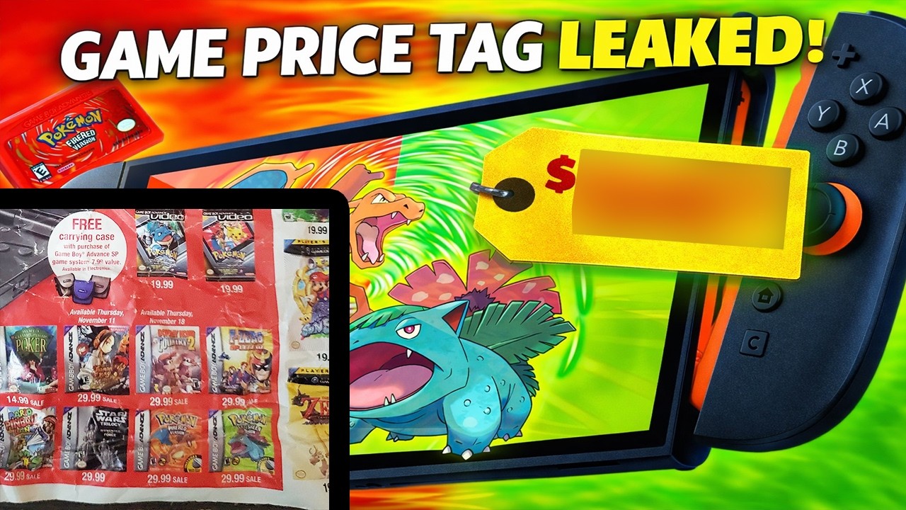 Утекли ценники на две версии игр Pokemon Fire и Leaf Green для Nintendo Switch!!