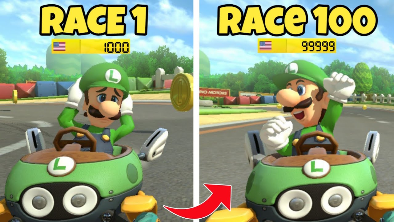 How Much VR Can you Gain in 100 Races of Mario Kart 8 Deluxe Online?
