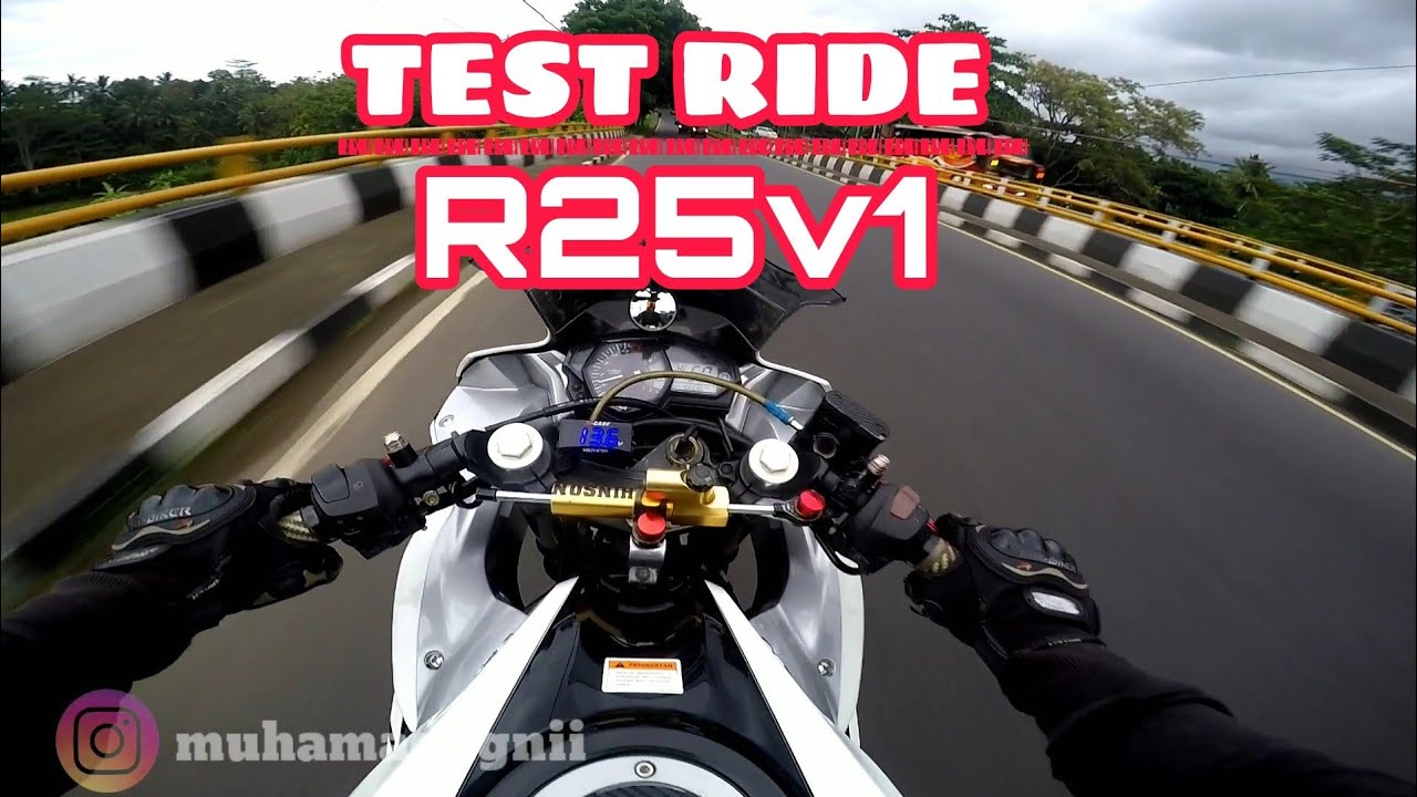 TEST RIDE LANGSUNG JATUH CINTA ENAK BANGET MOTORNYA!! YAMAHA R25 V1