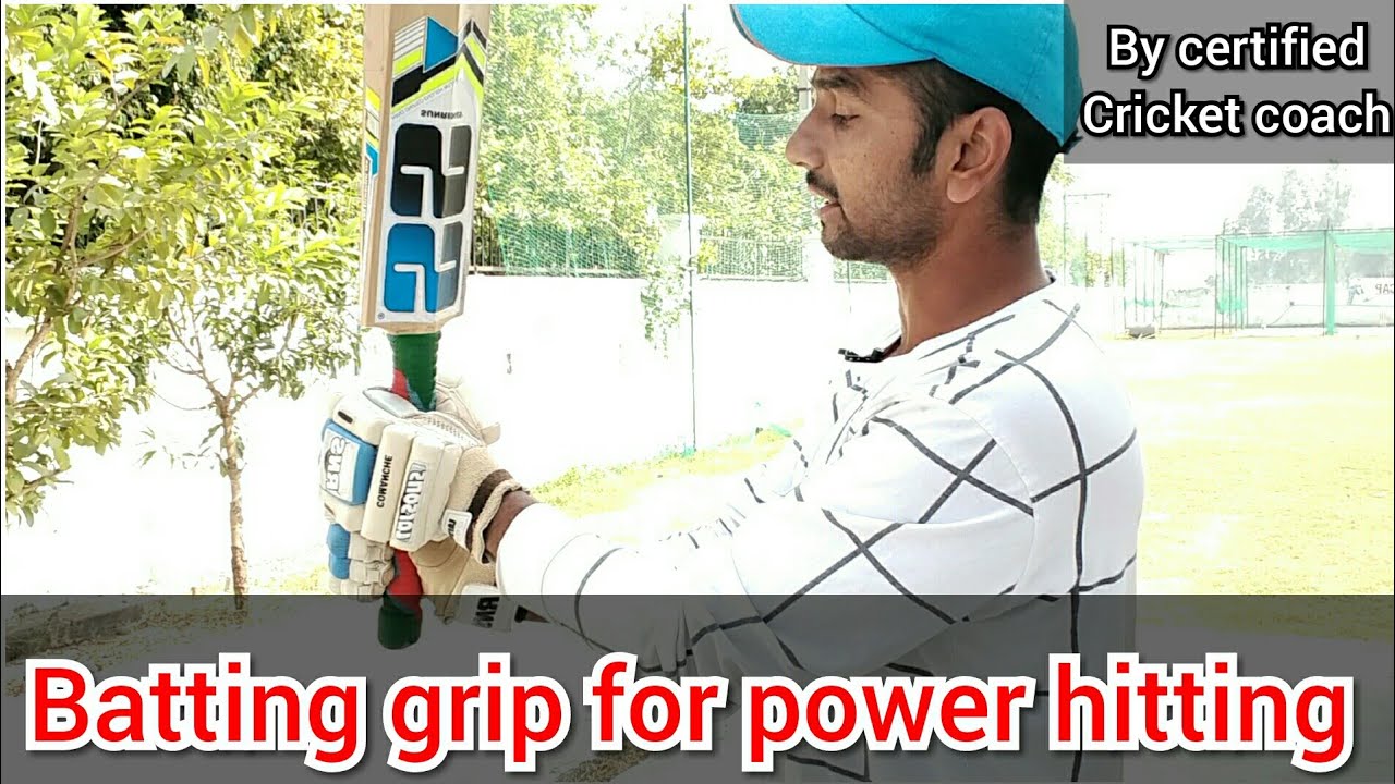 cricket bat grip with 'O' shape || batting grip for power hitting ||
