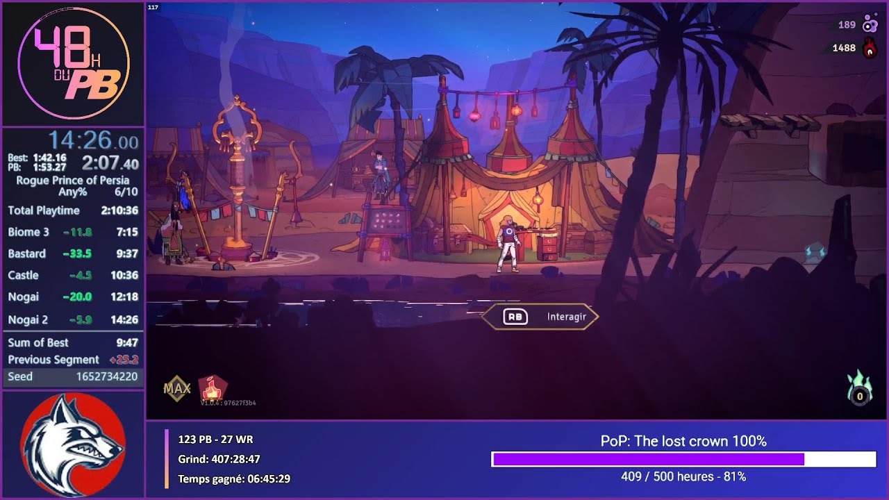 PB The Rogue POP any% unseed in 14min26
