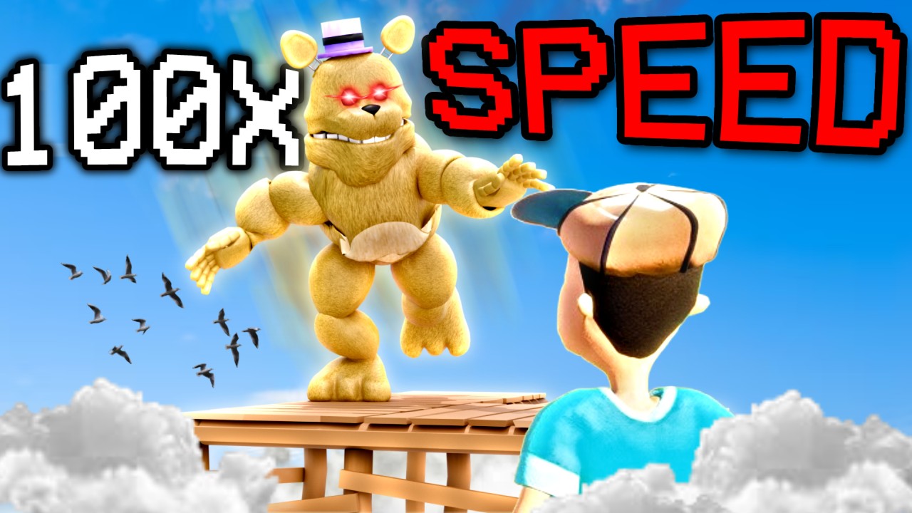 I Put Fredbear at 10,000 Feet with 100x Speed...
