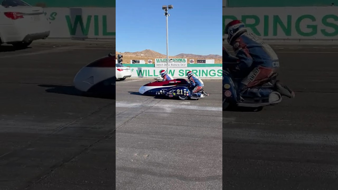 BRL Formula 1 F1 Sidecar Bernard Juchli & Kevin Kuatzky Yamaha YZF-R1 R1 Willow Springs Nov. 2024 #2
