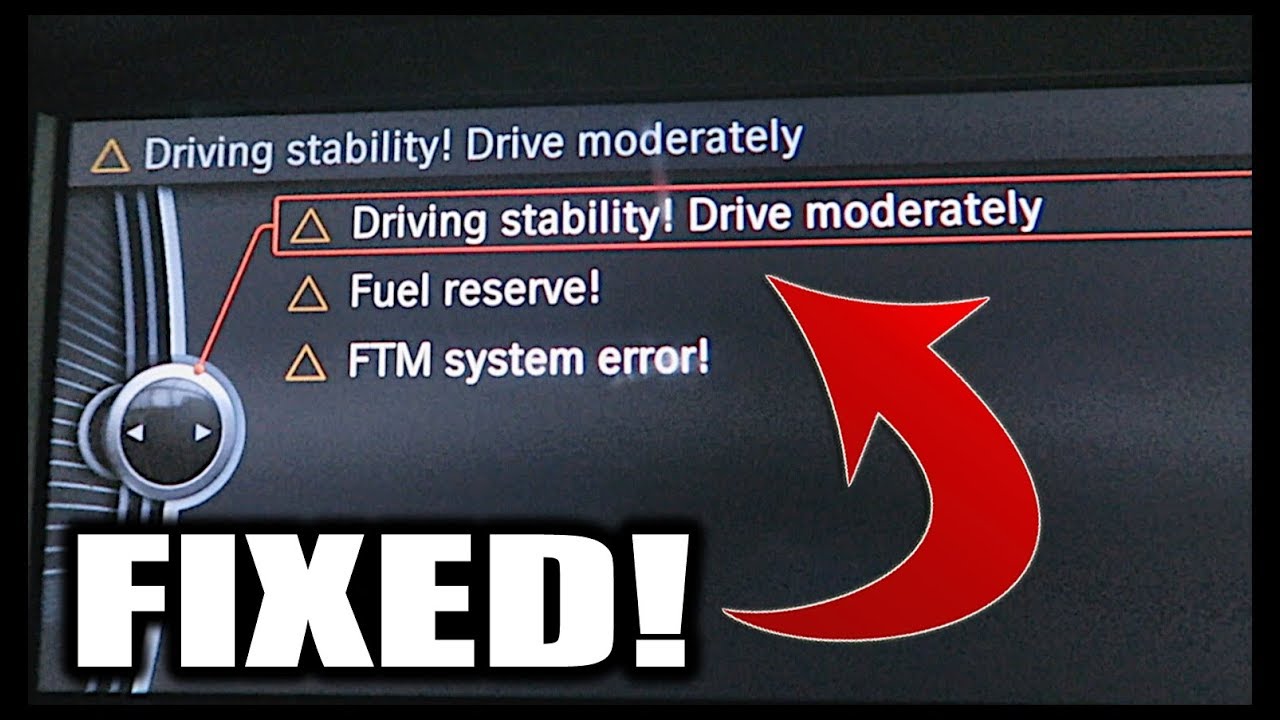 How To Fix BMW ABS and FTM System Error!