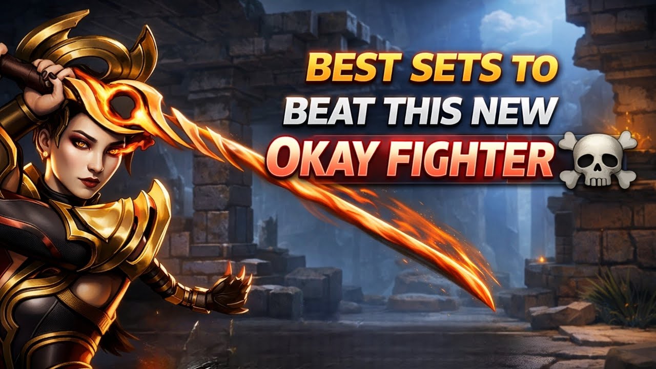 Best Free  Sets to beat this new OKAY FIGHTER in hard mode ☠