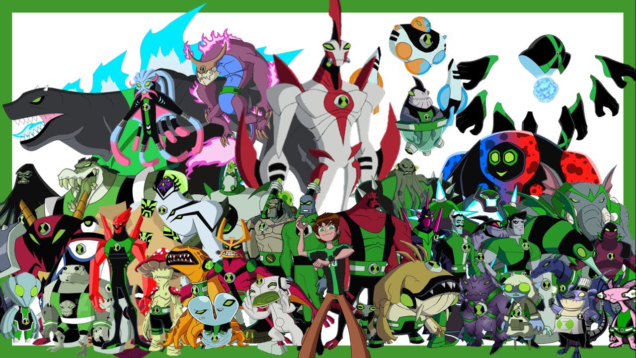 Ben 10000 all Aliens (2,5% of future Ben 10 Alien DNA) (Real+Artists FanMade)