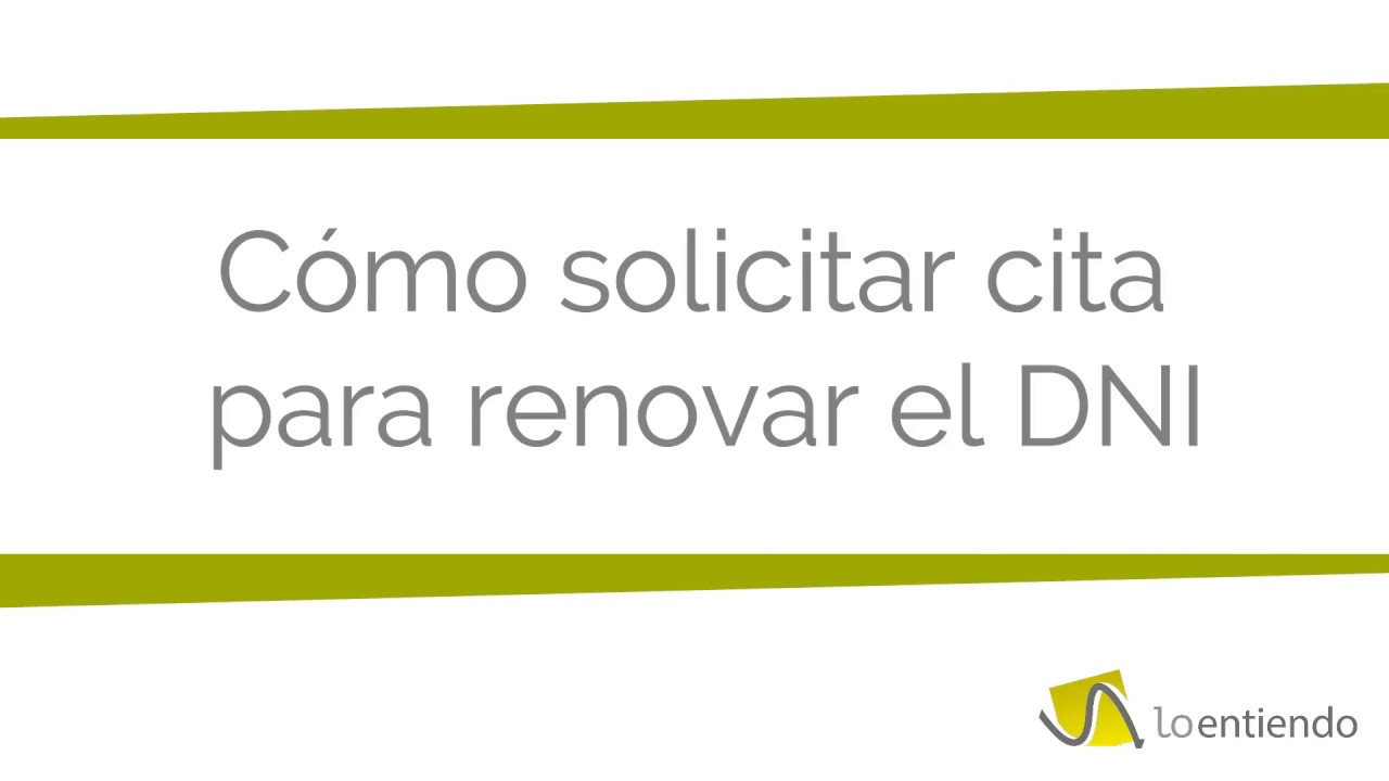 Cómo solicitar cita para renovar el DNI