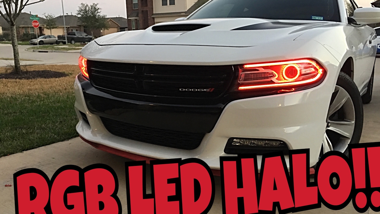 2015+ Dodge Charger RGB LED HALO Installation (Flash Tech)