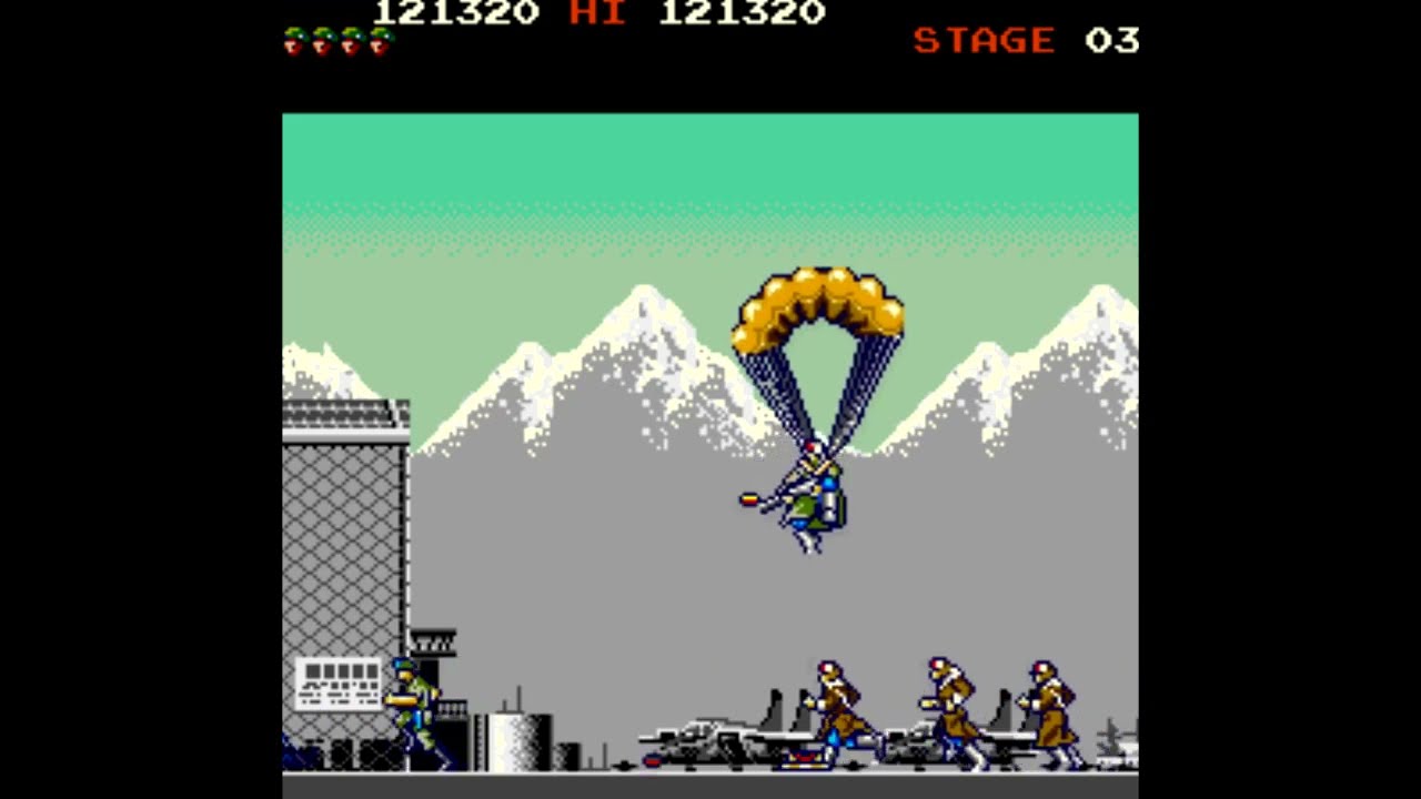 Green Beret (Rush 'n Attack) Arcade One Credit Clear by Hiei- (No Autofire)
