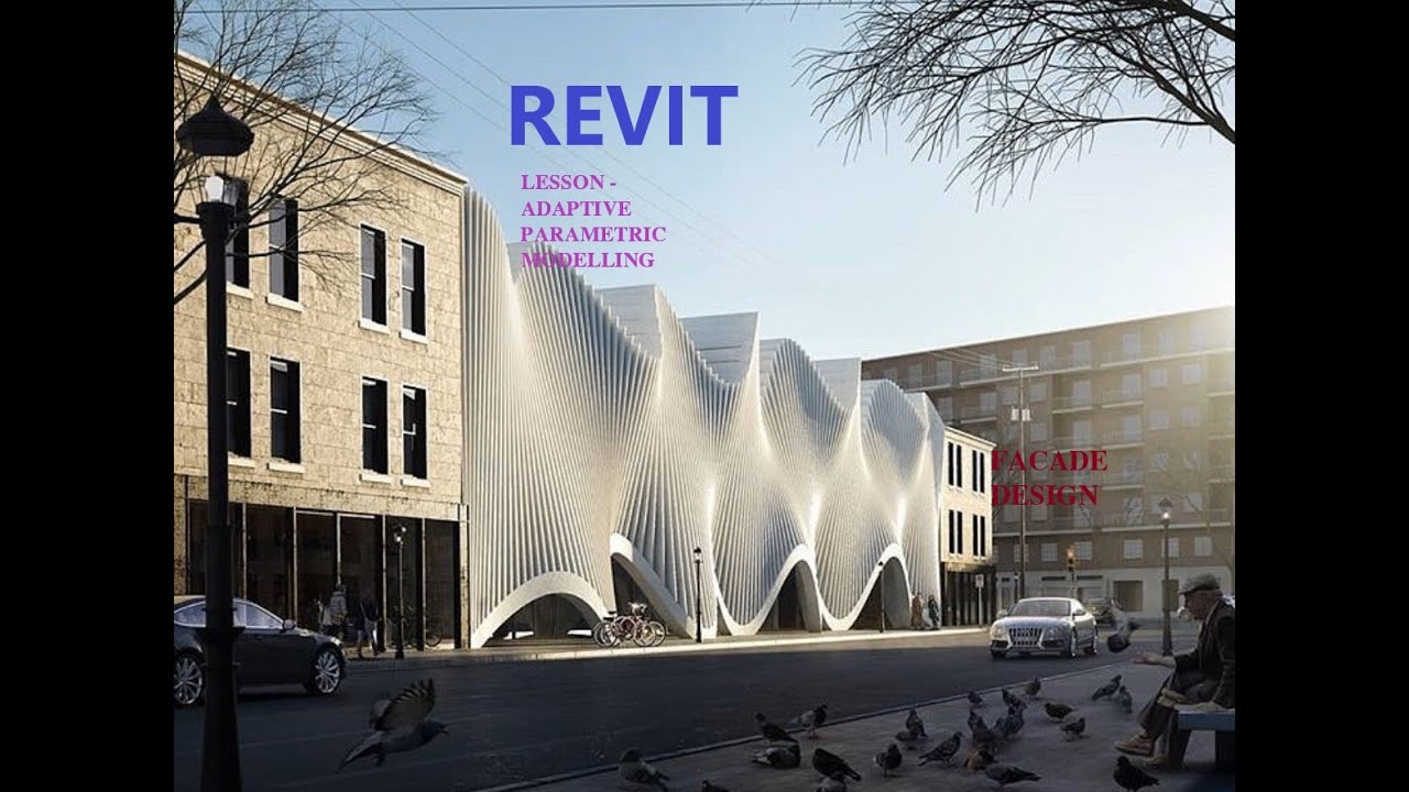 Revit adaptive parametric modelling  lesson(Wave  Facade)
