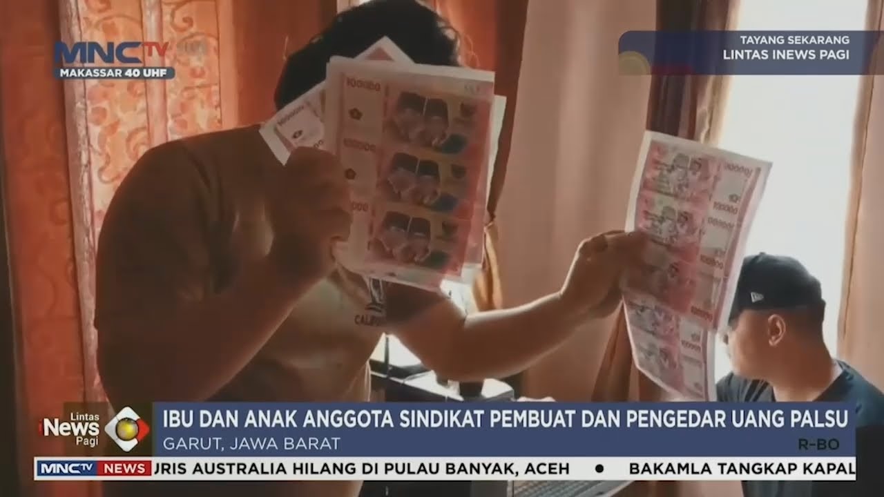 Polisi Gerebek Ibu dan Anak Pengedar Uang Palsu di Garut - LIP 15/08