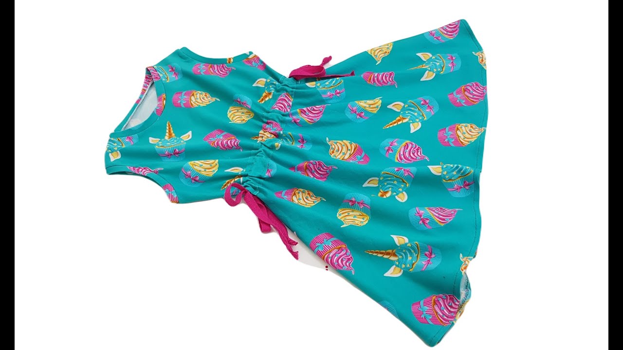 2 Yaş Kalıpsız Elbise Kesimi Ve Dikimi