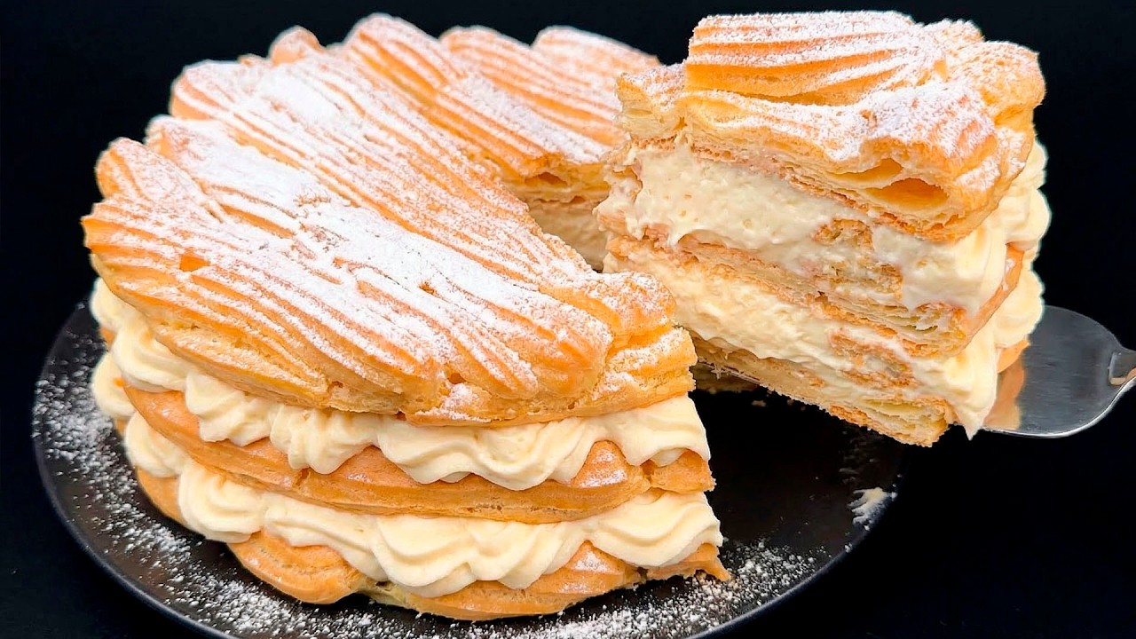 Der berühmte französische Kuchen, der auf der Zunge zergeht! Einfach Mehl in kochendes Wasser gebe