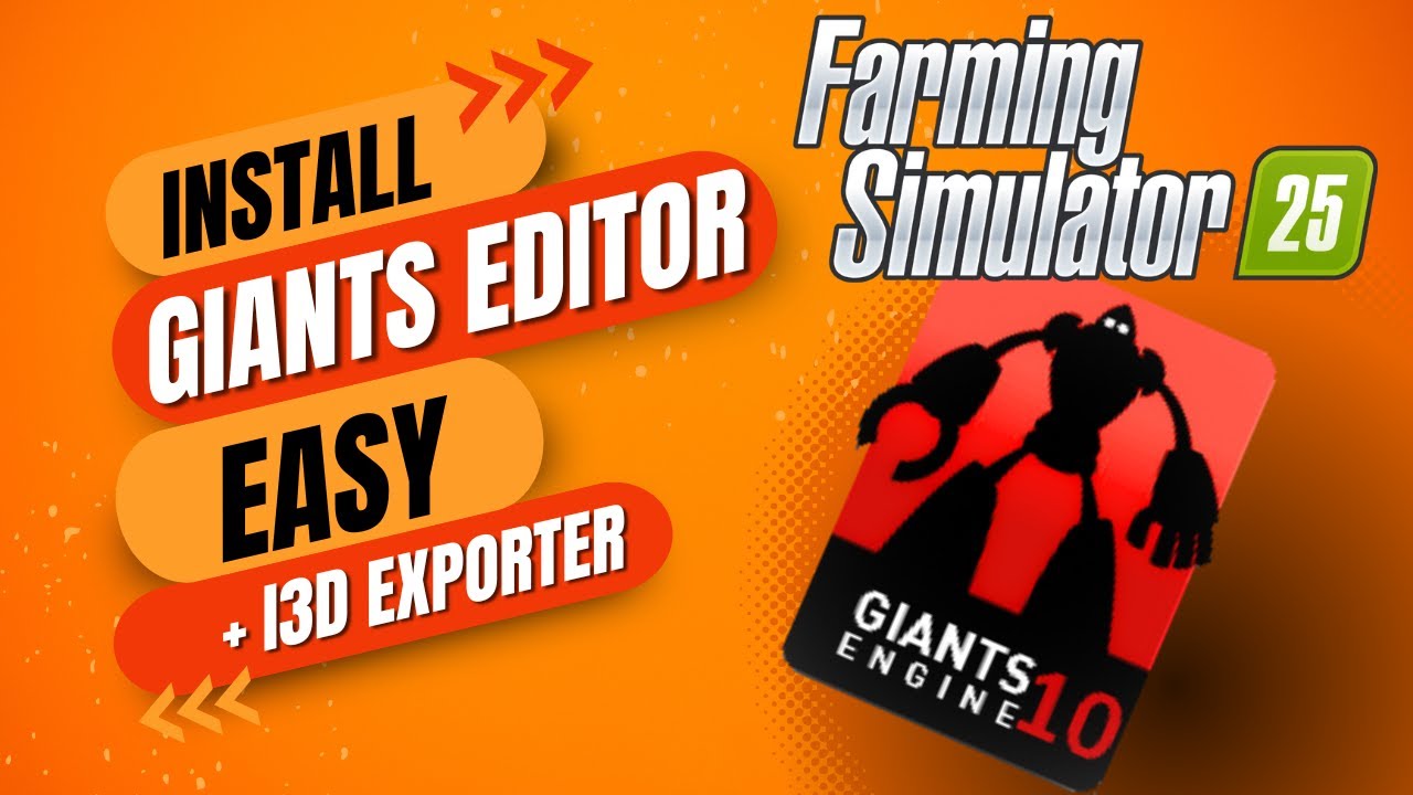 🚜 Как настроить Giants Editor 10 - Farming Simulator 25 – Простое руководство + Blender i3D Expor...