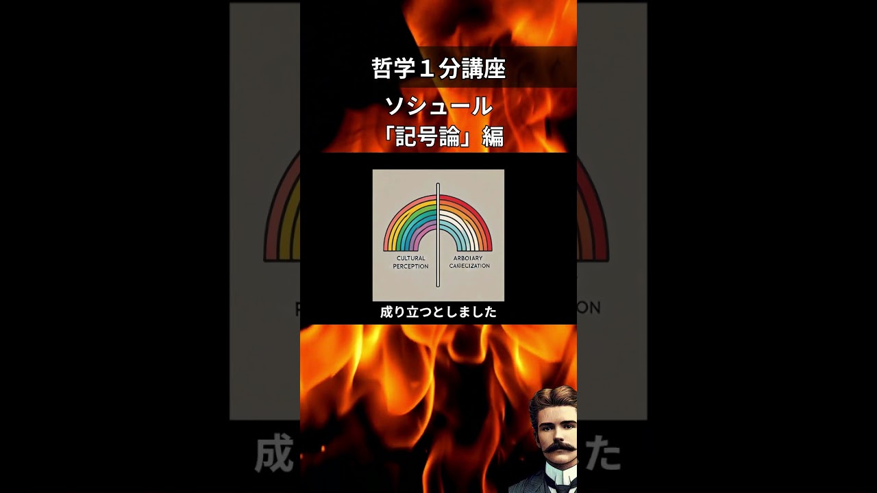 【哲学１分講座】ソシュール「記号論」を解説 #shorts