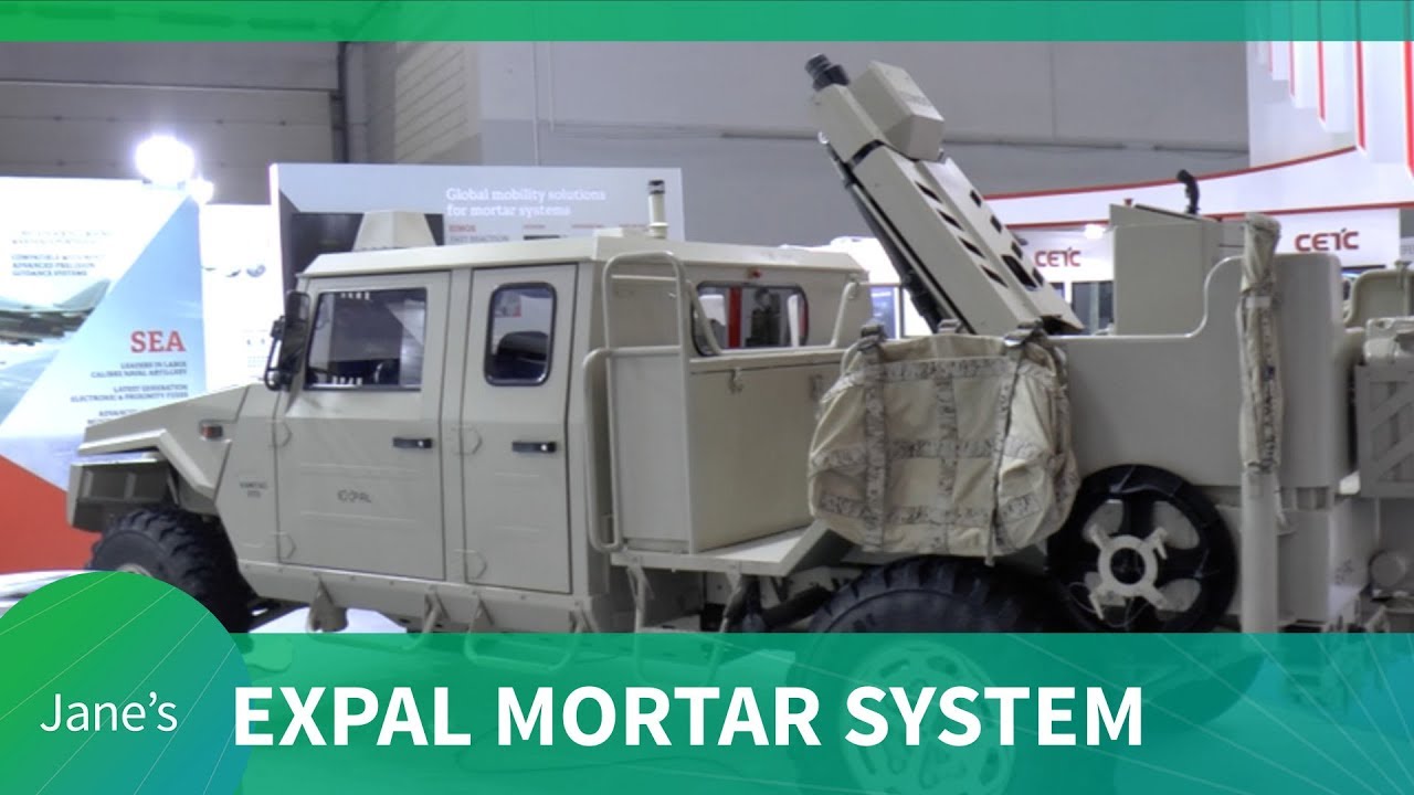 Spanish EXPAL EIMOS (Expal Integrated Mortar System) - Indo Defence 2018