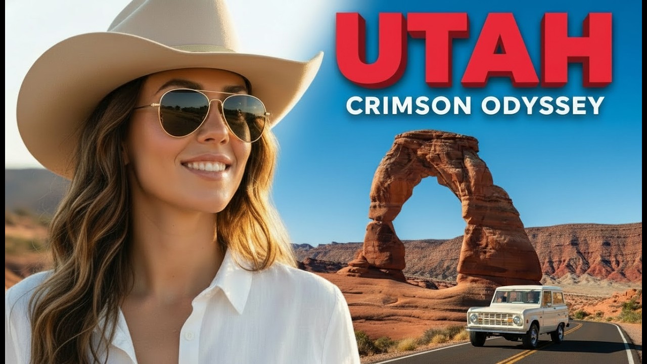 AURORA's US Road Trip: UTAH | The Crimson Odyssey &bull; Cinematic Relaxing Music (4K)