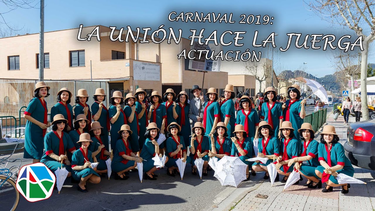 Comparsa  La Unión hace la juerga, Actuación Carnaval de Almadén2019 