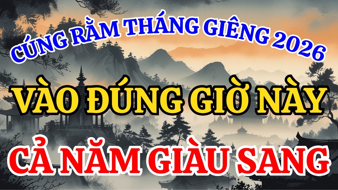 Cúng Rằm Tháng Giêng 2026 Vào Đúng Giờ Này Cả Năm Giàu Sang