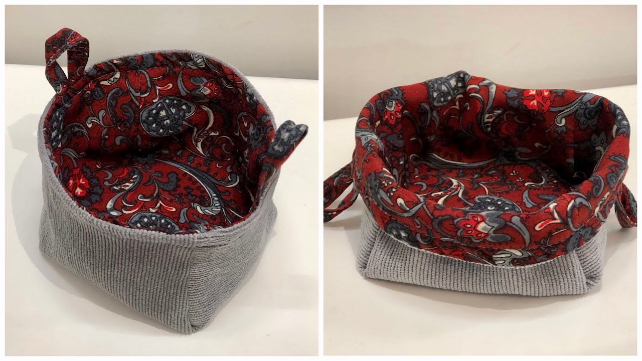 How to Sew a Reversible Fabric Basket | Beginner-Friendly DIY Organizer
