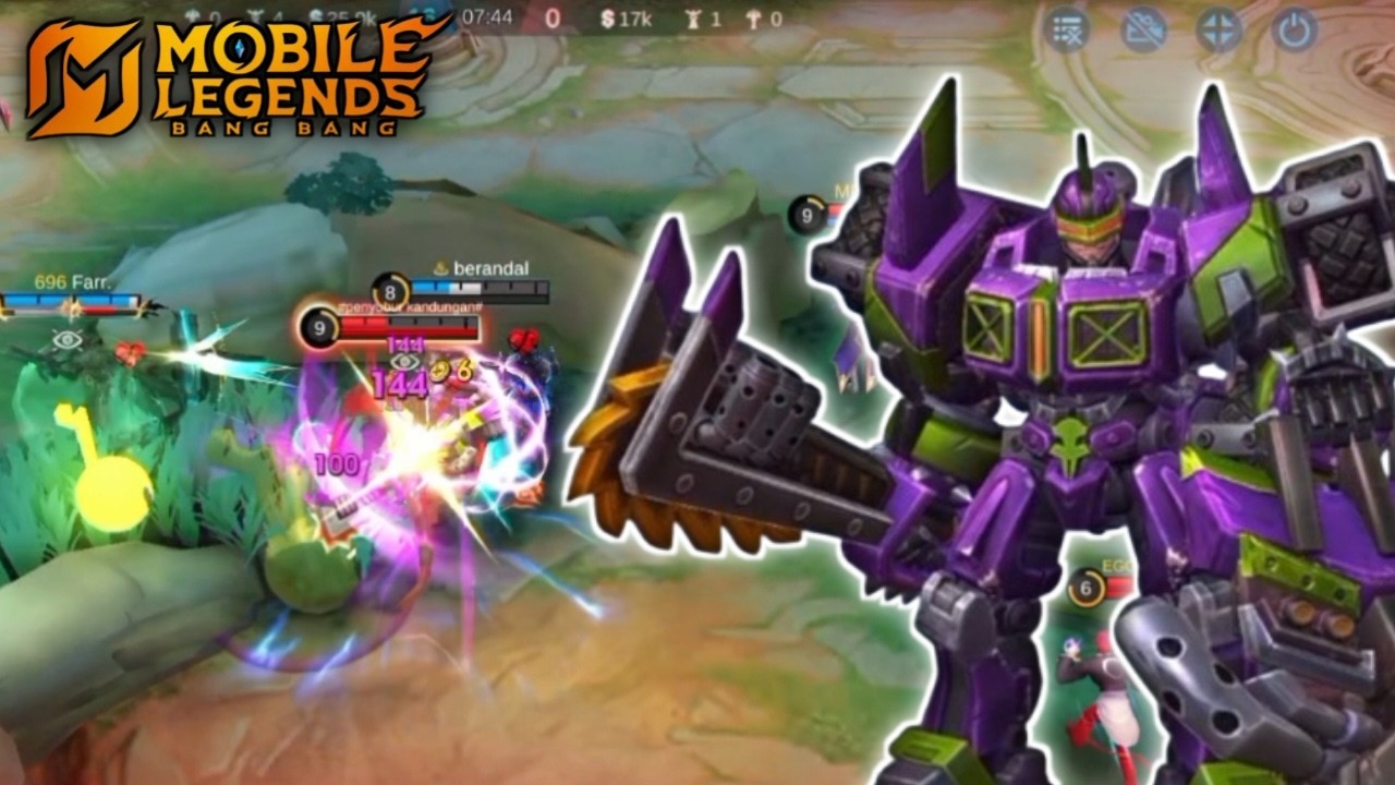 💥 Cyclops Lagi Asik Farming, Tiba tiba Ada Jet lewat 😂🚗💨Johnson Death Ride~Mobile Legends!!